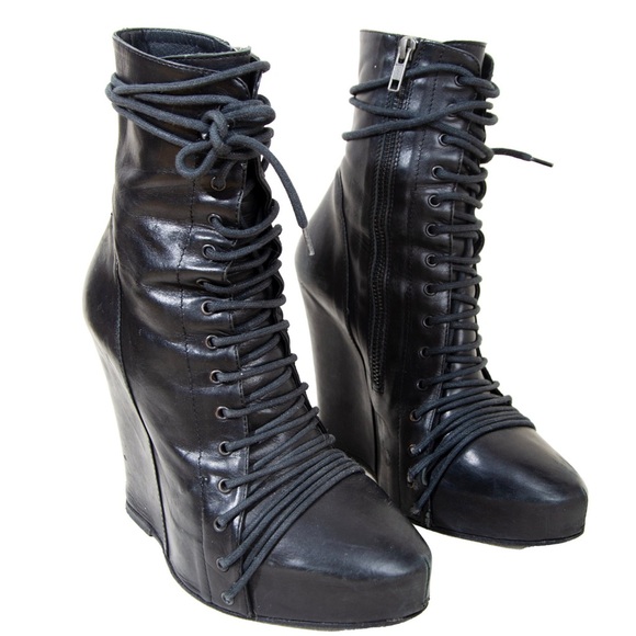 ann demeulemeester lace up wedges - Picture 1 of 1